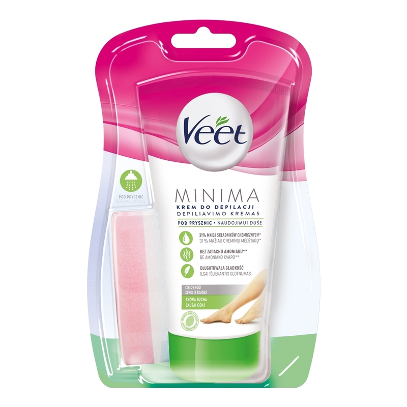 VEET MINIMA Krem do depilacji pod prysznic dla skóry suchej 135 ml